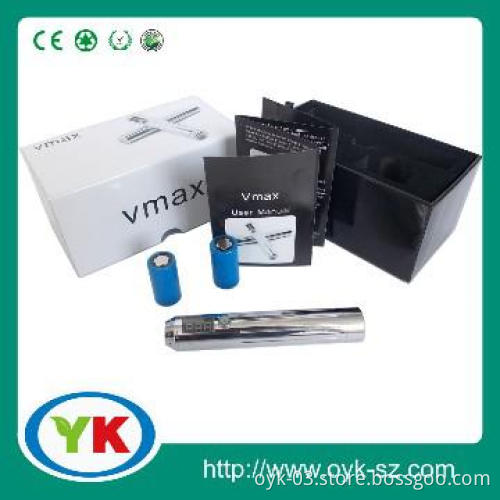 Vmax mod e cigarette with 4 Amperage output limit, huge vapor